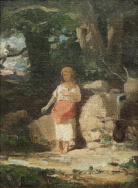 Ragazza alla sorgente